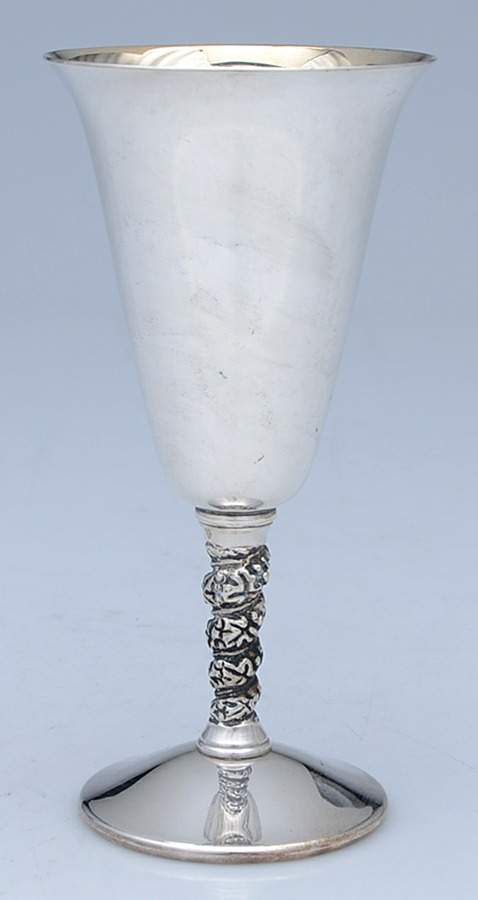 Silverplate Hollowware Water Goblet by William Adams-Sheffield-Birminghan-1