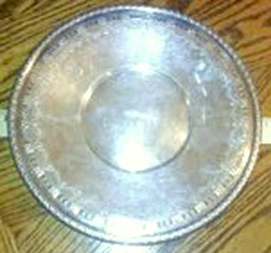N6475 (Silverplate, Hollowware) Silverplate Sandwich Plate by Wallace Silver-1