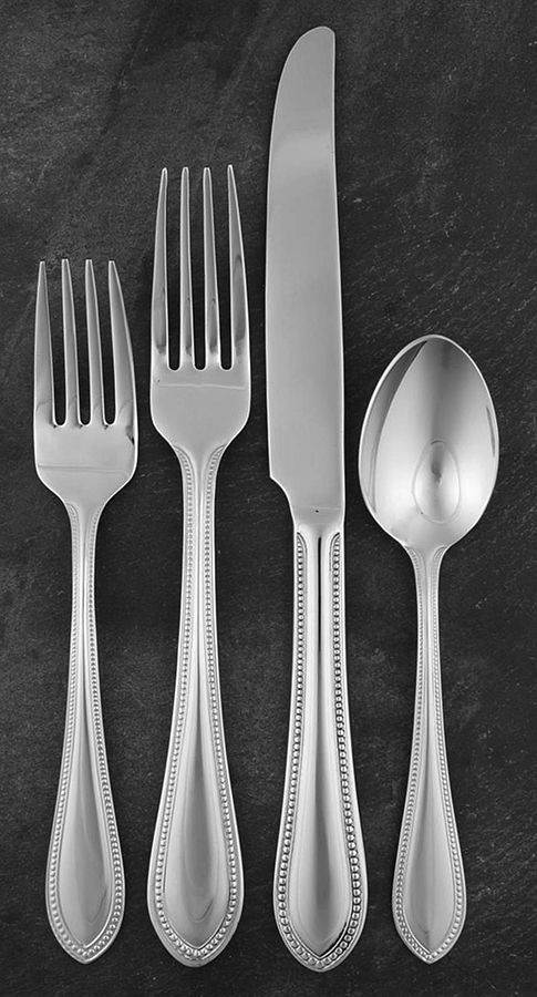 Brayton Bead (Stainless) 4 Piece Place Setting by Waterford-1