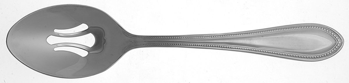Brayton Bead (Stainless) Pierced Tablespoon (Serving Spoon) by Waterford-1