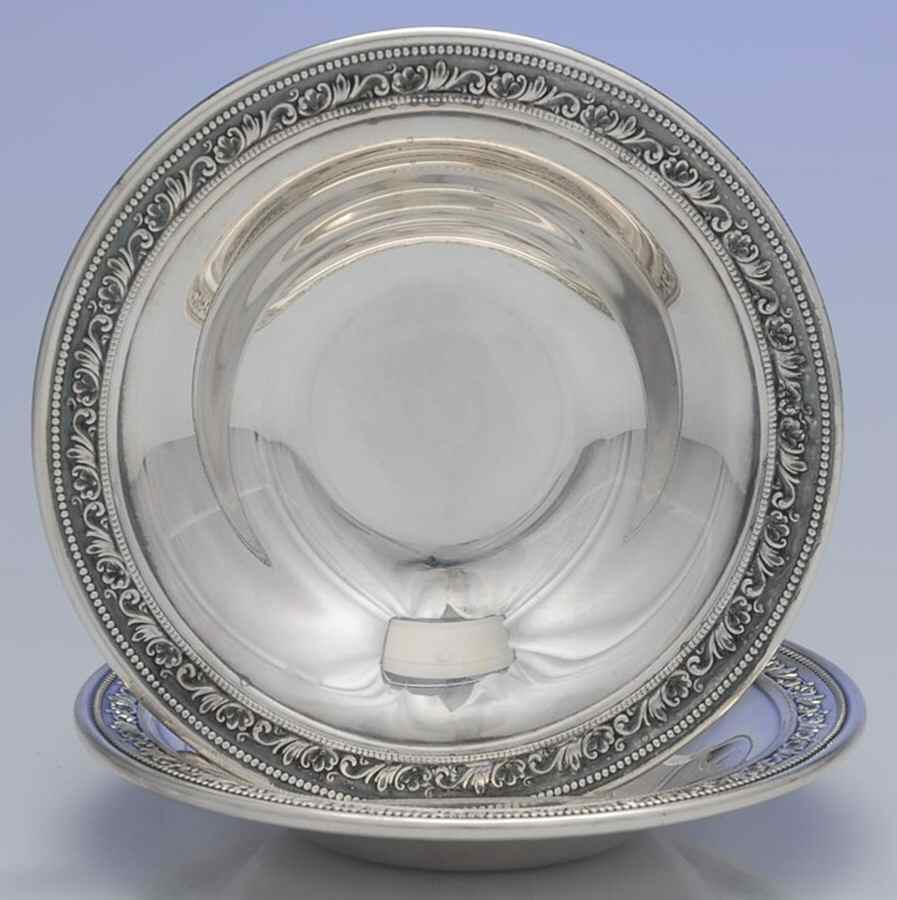 5103 (Silverplate, Hollowware) 6" Bon Bon Bowl (Set of 2) by Wallace Silver-1