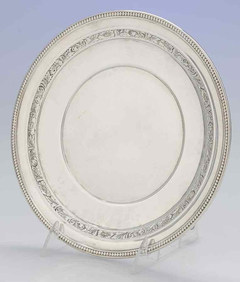 L111(Sterling, Hollowware) 9" Sandwich Plate by Wallace Silver-1