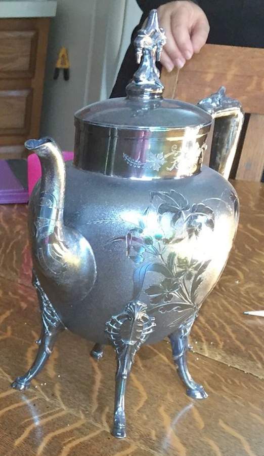 134 (Silverplate, Hollwware) Teapot by Wilcox Silverplate-1