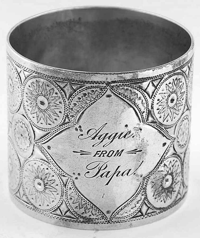 292 (Sterling, Hollowware) Napkin Ring by Wood & Hughes-1