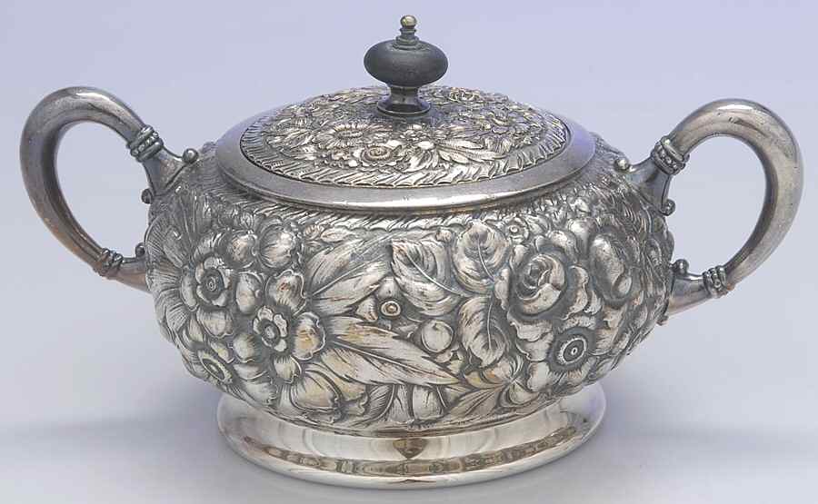 9706 (Silverplate, Hollowware) Sugar Bowl & Lid by Webster Co-1
