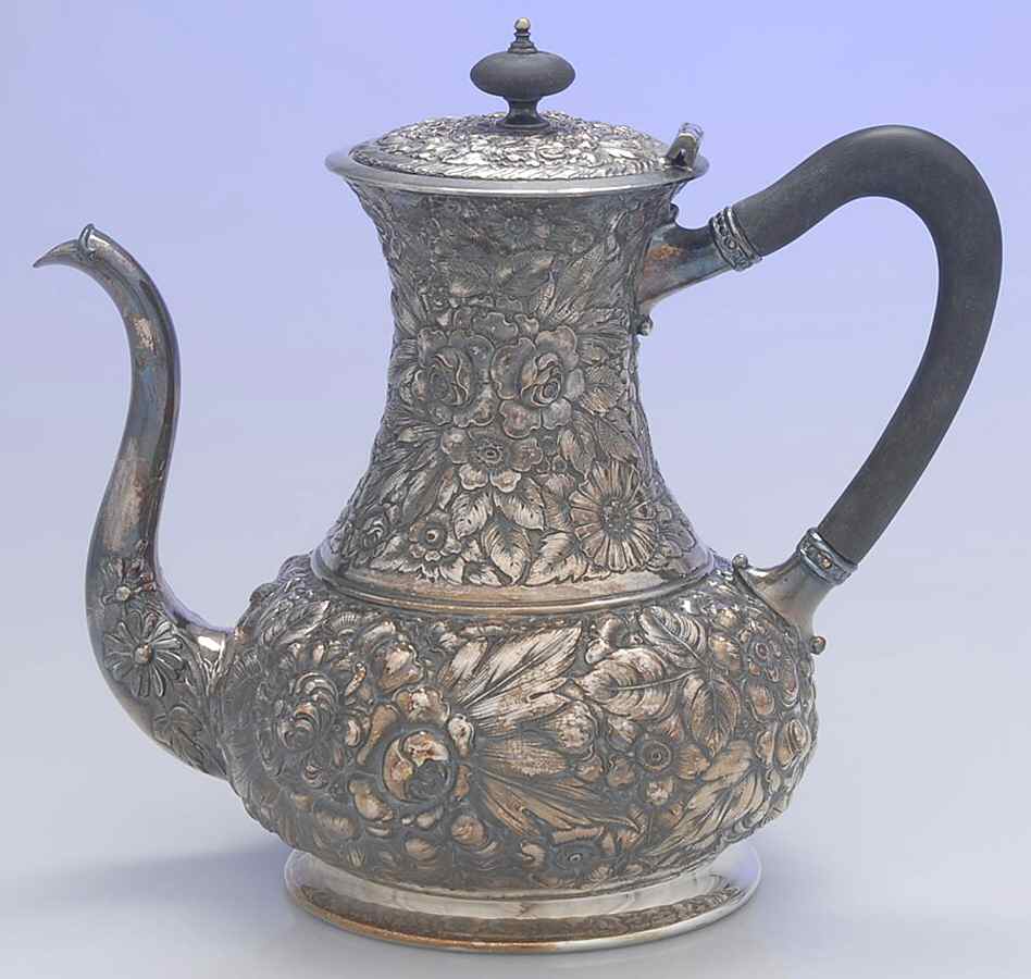 9706 (Silverplate, Hollowware) Silverplate Coffee Pot by Webster Co-1