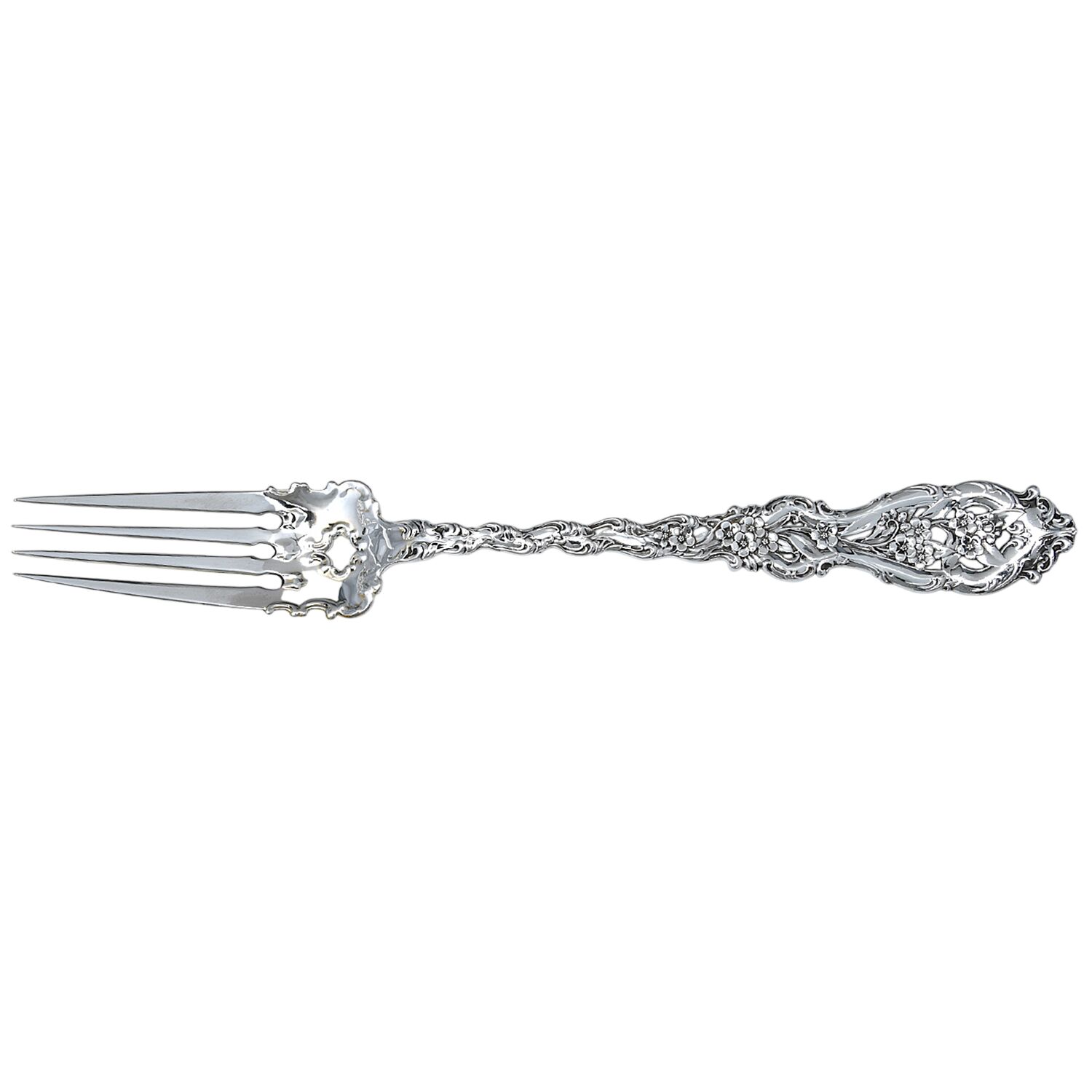 WDS24 (Sterling) Oversize Solid Salad Servng Fork by Whiting Manf Co-1