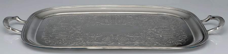 M256 (Silverplate, Hollowware) 21" Waiter Tray by Wallace Silver-1