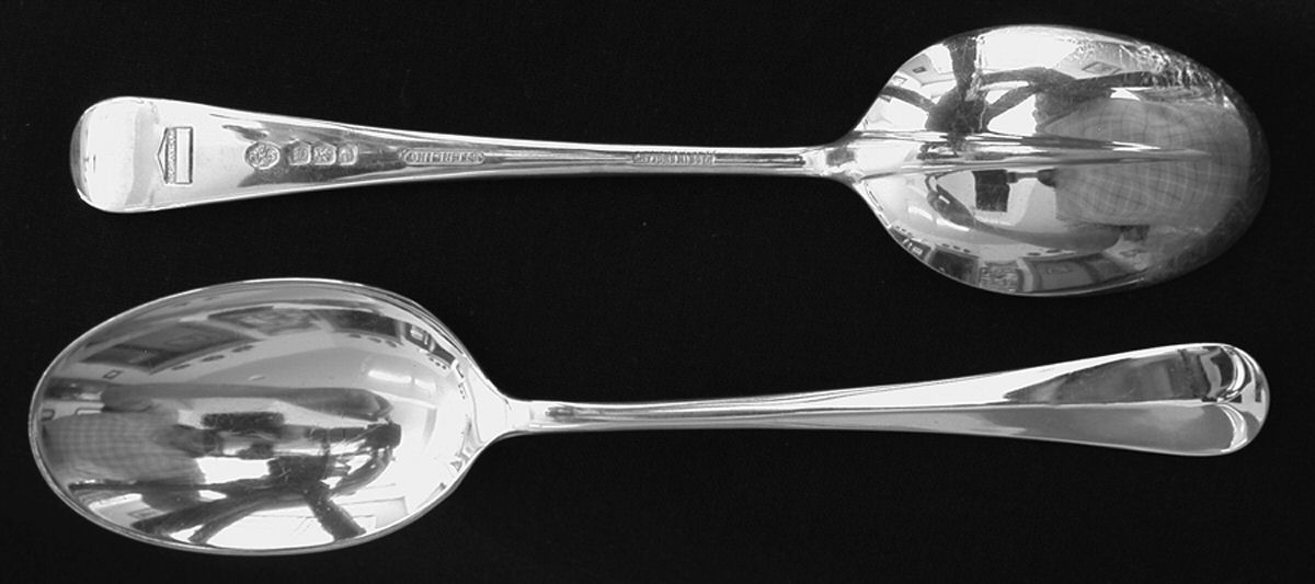 Queen Anne (Sterling) Teaspoon by Wm Hutton & Sons-1