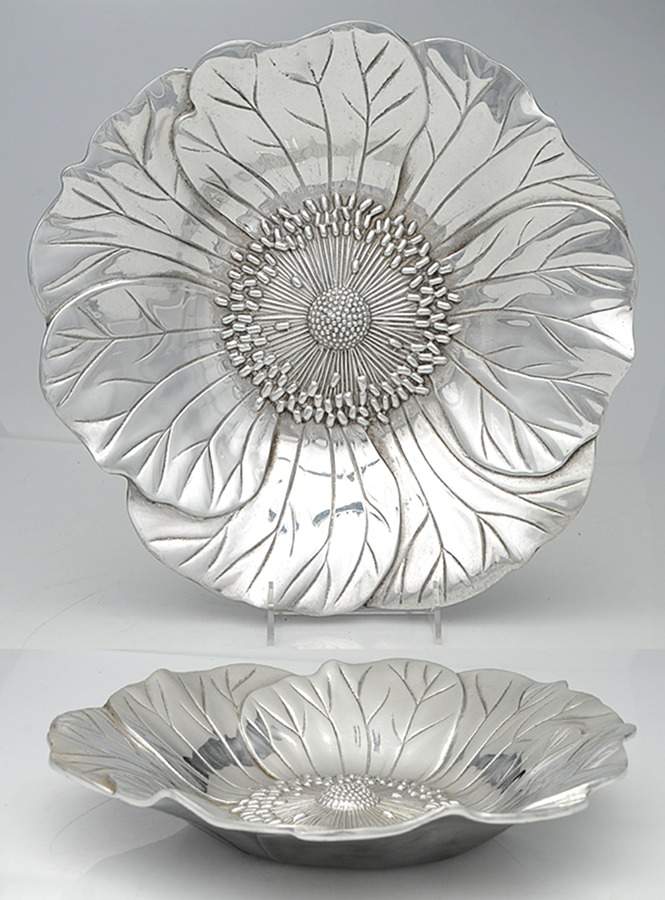Garden Art (Armetale, Hollowware) 13" Round Bowl by Wilton Armetale-1