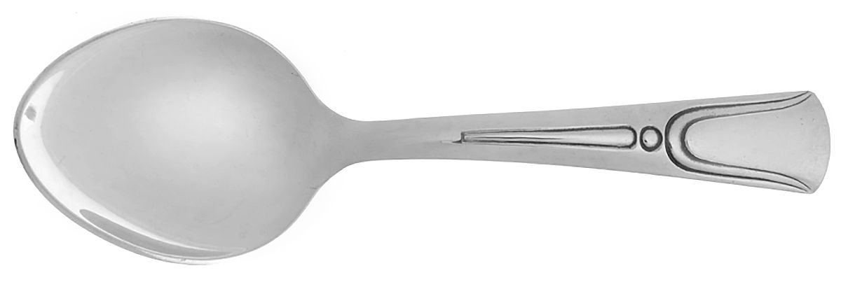 WEB18 (Sterling) Straight Handle Baby Spoon by Web Silver-1