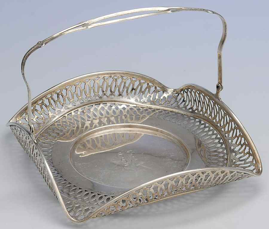WSC78 (Sterling, Hollowware) 6" Handled Basket by Webster Co-1