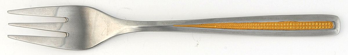 WMF3 (Stainless, Gold Accent) Pastry Fork by WMF Flatware-1
