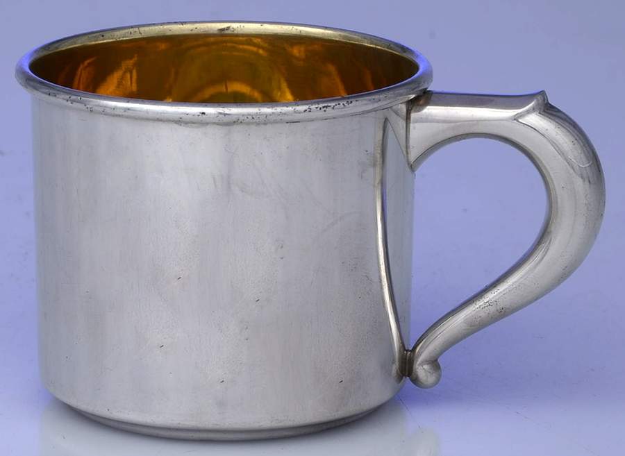 54 (Sterling, Hollowware) Medium Baby Cup by Web Silver-1