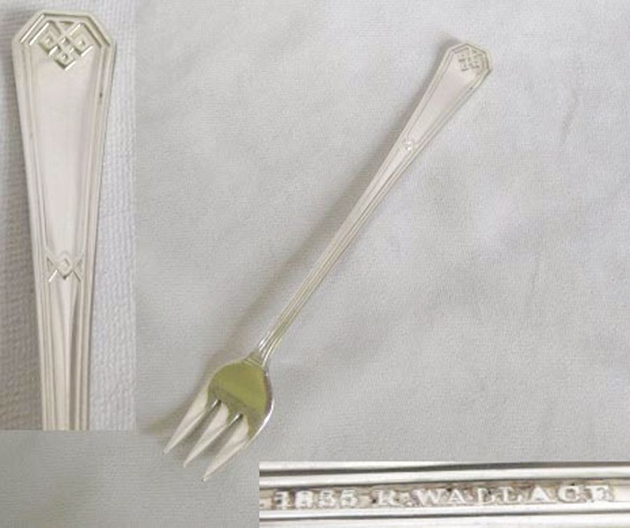 WAS229 (Silverplate) Cocktail/Seafood Fork by Wallace Silver-1