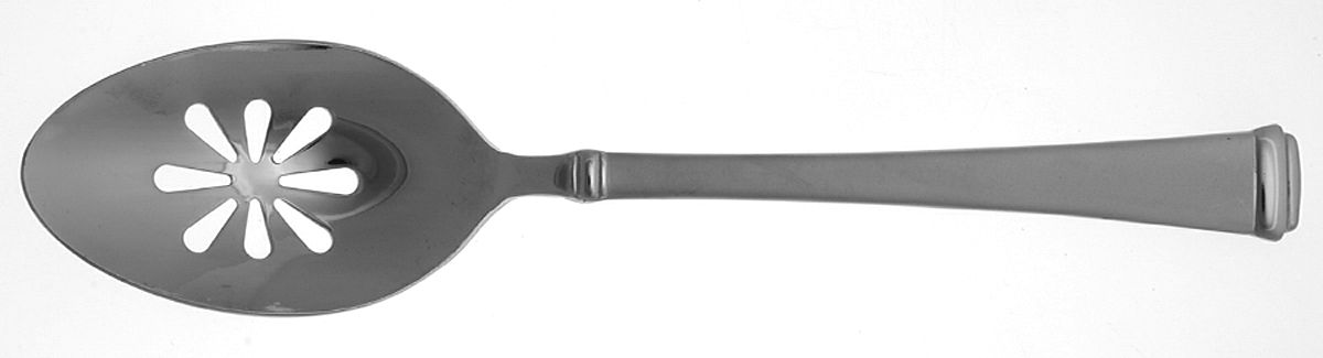 Bennett (Stainless) Pierced Tablespoon (Serving Spoon) by Wallace Silver-1