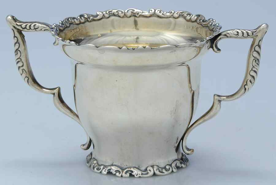 Louis XV (Sterling, 1891, Hollowware) Mini Open Sugar Bowl by Whiting Manf Co-1