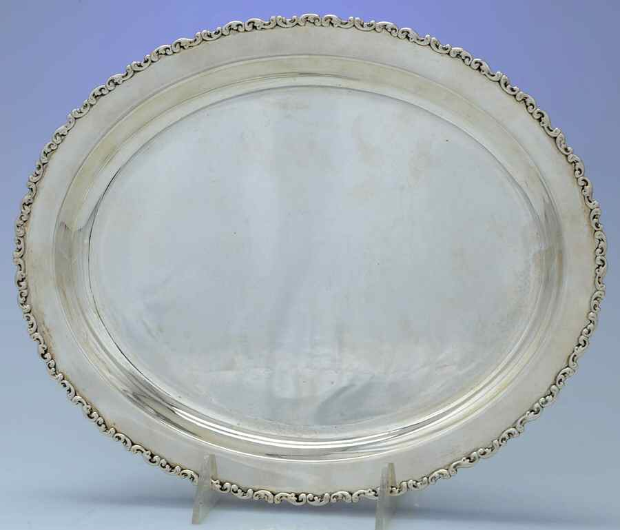 Louis XV (Sterling, 1891, Hollowware) Sterling Demitasse Tray by Whiting Manf Co-1