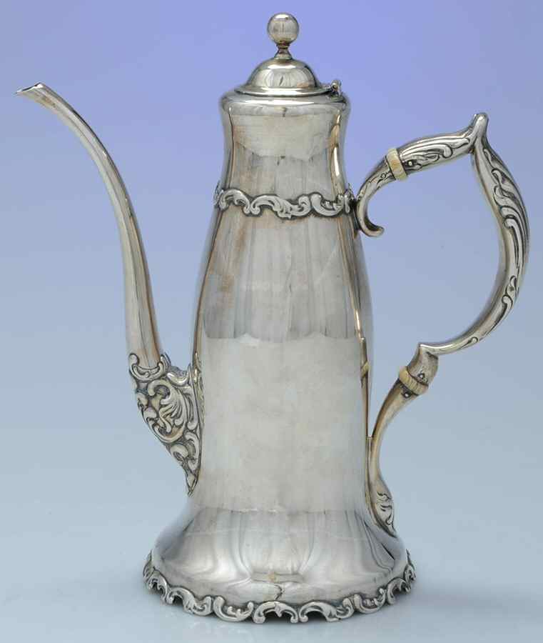 Louis XV (Sterling, 1891, Hollowware) Demi Coffee Pot by Whiting Manf Co-1
