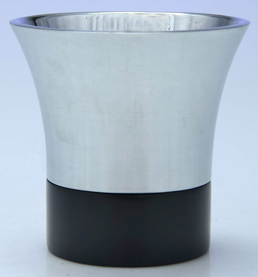 Clarion (Aluminum & Wood, Hollowware) Cup Votive Candleholder by Waterford-1