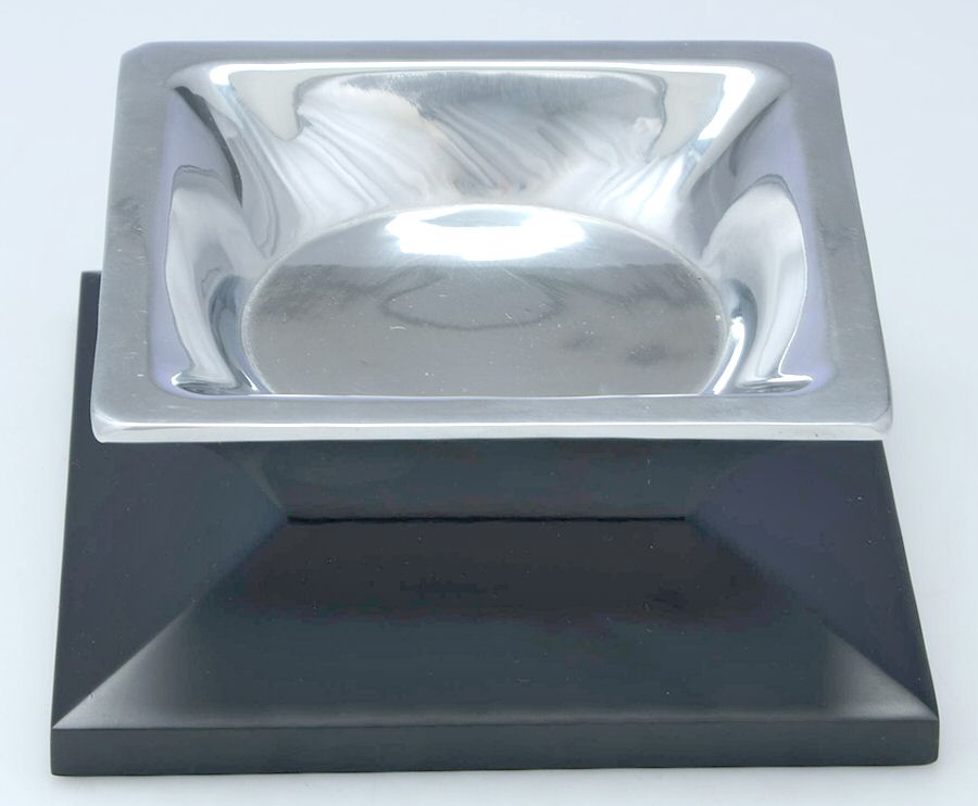 Clarion (Aluminum & Wood, Hollowware) Pillar Candlestick by Waterford-1