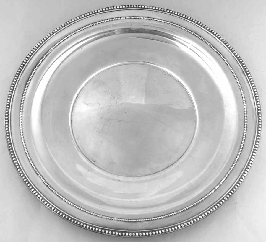 L116 (Sterling, Hollowware) 10" Sandwich Plate by Wallace Silver-1