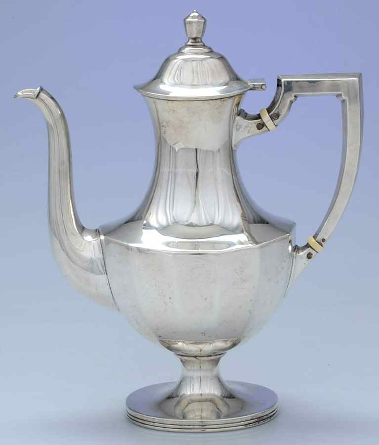 3065 (Sterling, Hollowware) Coffee Pot by Woodside Sterling Co-1