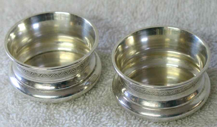 185 (Sterling, Hollowware) (Set of 2) Individual Open Salt by Whiting Manf Co-1
