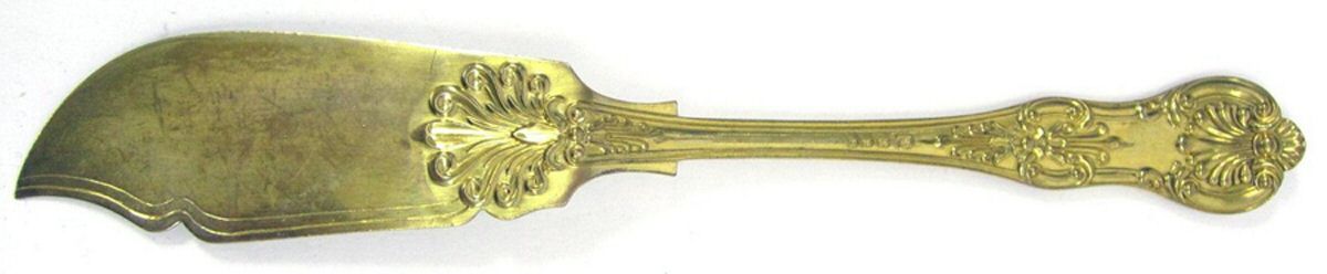 Wiq2 (Silverplate) Hollow Handle Master Butter Knife by T Wilkinson & Sons-1