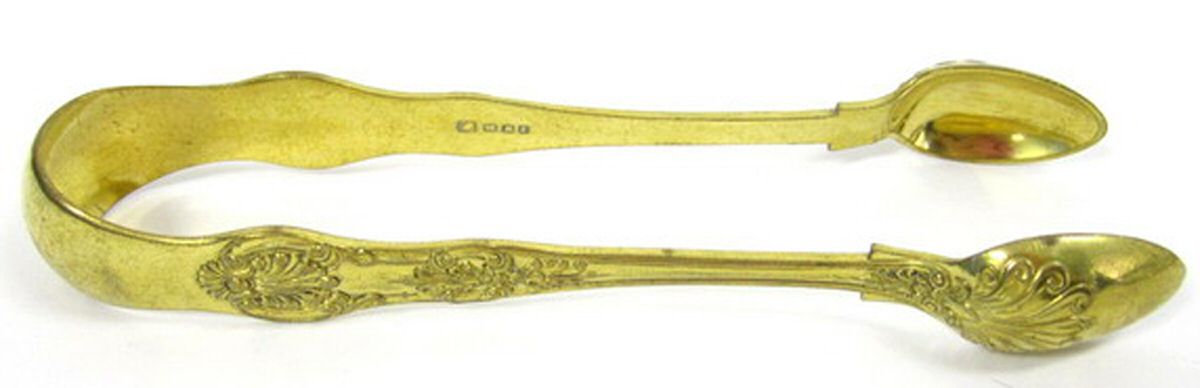 Wiq2 (Silverplate) Sugar Tongs by T Wilkinson & Sons-1