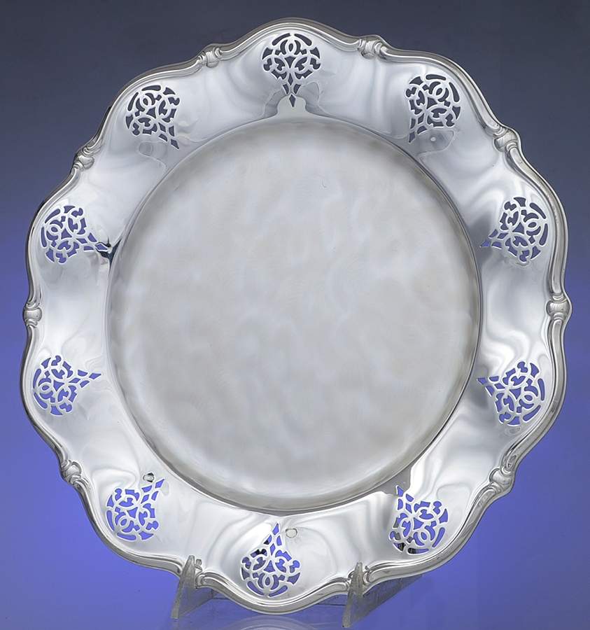 Caravelle (Silverplate, Hollowware 12" Sandwich Plate by WMF Flatware-1