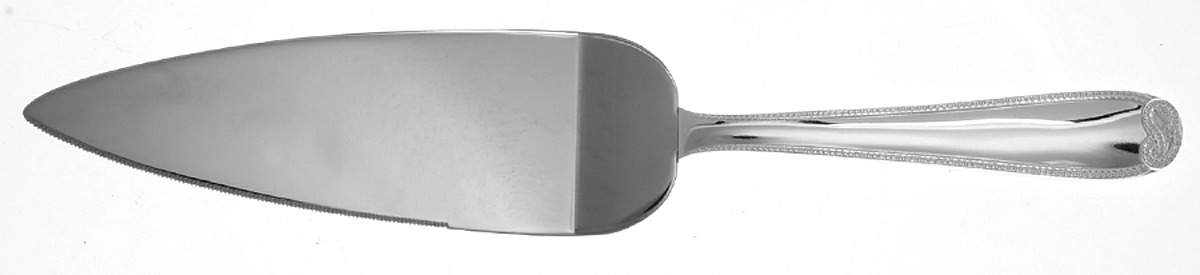 Vera Infinity (Silverplate, Hollowware) Pie & Cake Server with Stainless Blade by Wedgwood Silver-1