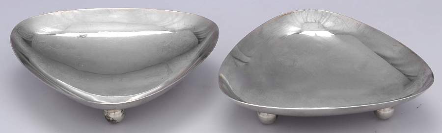 B146 (Sterling, Hollowware) Footed Bon Bon Bowl (Set of 2) by Watson-1