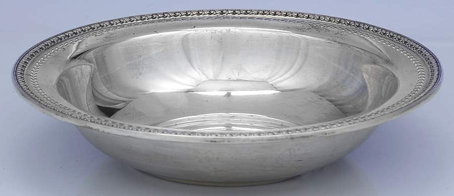 B4 (Sterling, Hollowware) 7" Round Bowl by Watson-1