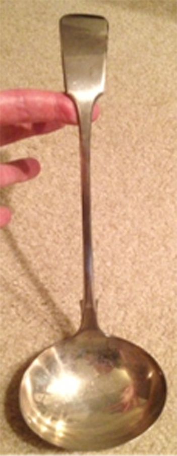W4G1 (Silverplate) Punch Ladle Solid Piece by William Gallimore-1