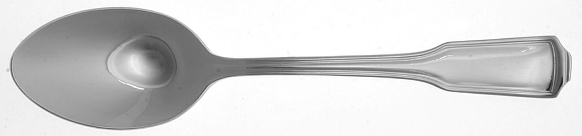Whitney-American Chippendale (Stainless) Continental Oval Place Soup Spoon by Wallace Silver-1