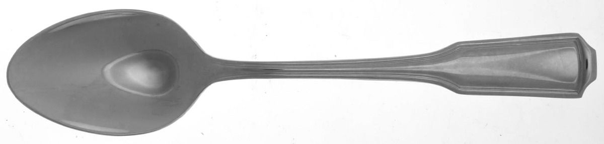 Whitney-American Chippendale (Stainless) Continental Oval Soup Place Spoon by Wallace Silver-1