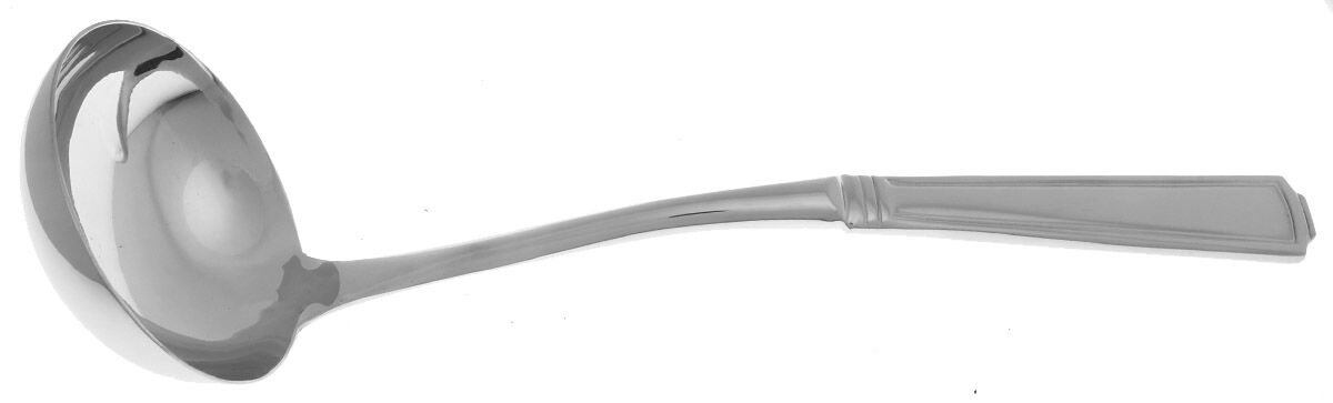 Whitney-American Chippendale (Stainless) Soup Ladle with Stainless Bowl HC by Wallace Silver-1
