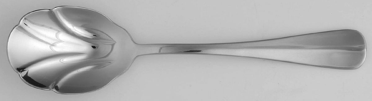 Blaine (Stainless) Sugar Shell Spoon by Wallace Silver-1