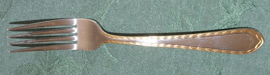 WAS82G (Stainless, Gold Accents) Fork by Wallace Silver-1