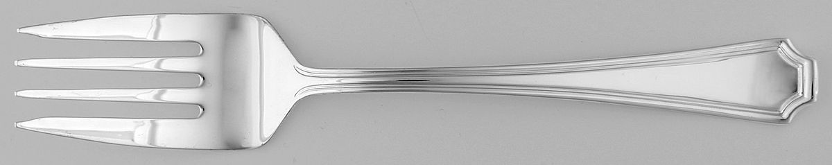 Marcel (Silverplate) Medium Solid Cold Meat Serving Fork by Wallace Silver-1