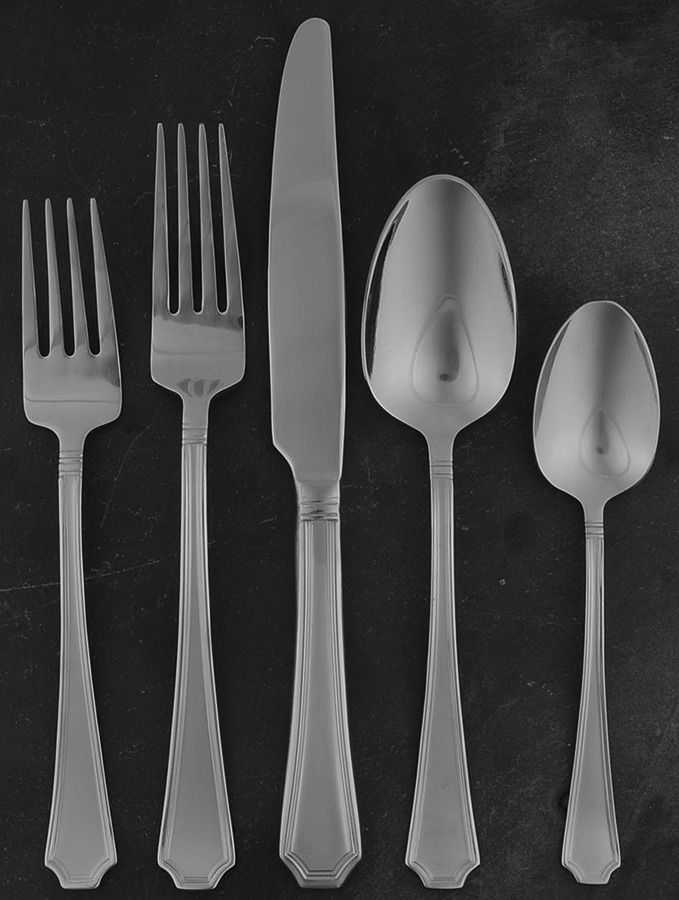 Tatum Frost (Stainless) 5 Piece Place Setting by Wallace Silver-1
