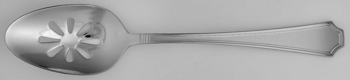 Tatum Frost (Stainless) Pierced Tablespoon (Serving Spoon) by Wallace Silver-1