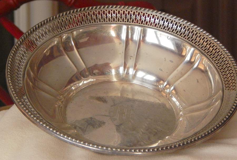 A545 (Sterling, Hollowware) 9" Round Vegetable Bowl by Watson-1