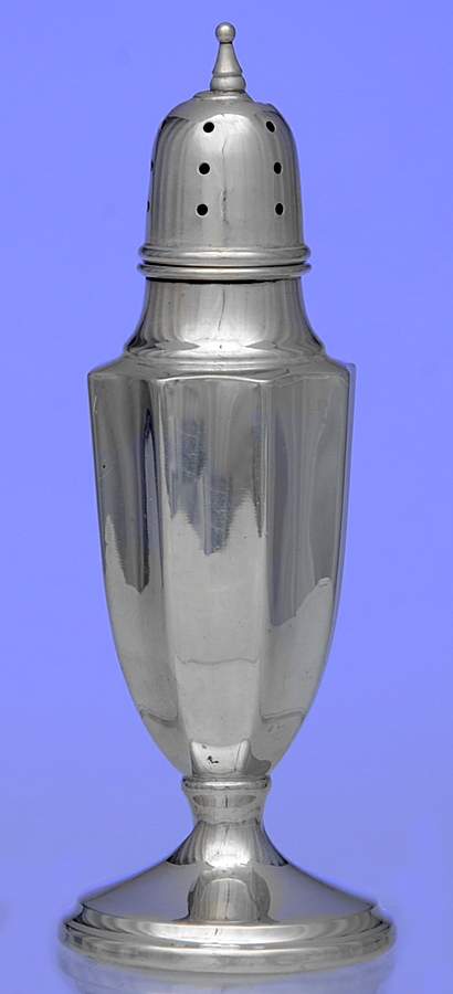 067 (Sterling, Hollowware) Salt Shaker by John Wanamaker-1