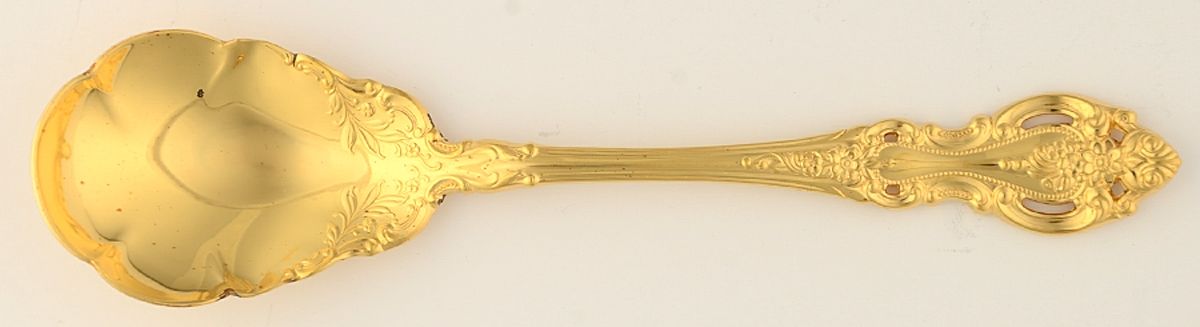 Golden Grand Victorian (Sterling) Sugar Shell Spoon by Wallace Silver-1