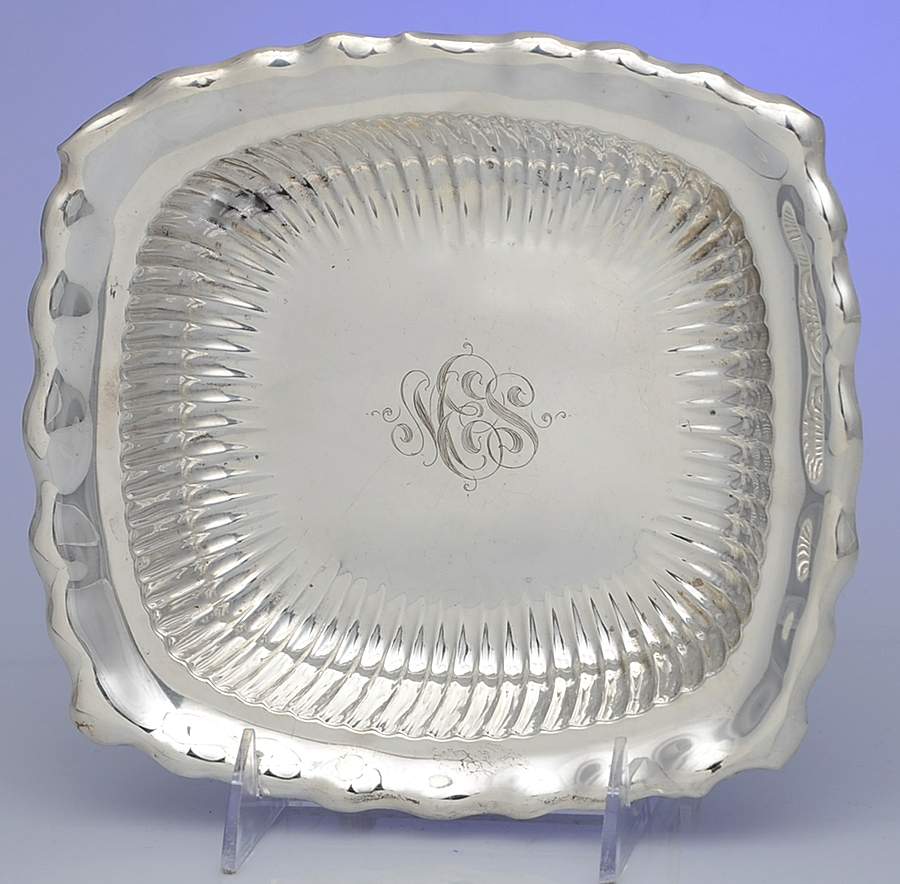 2048 (Sterling, Hollowware) 8" Square Bowl by Whiting Manf Co-1
