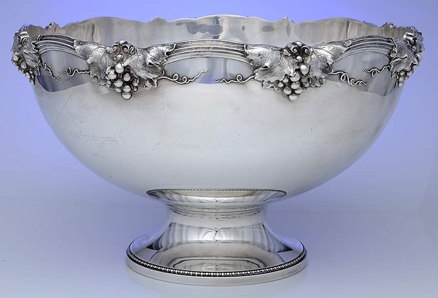 227 (Sterling, Hollowware) Punch Bowl by Whiting Manf Co-1