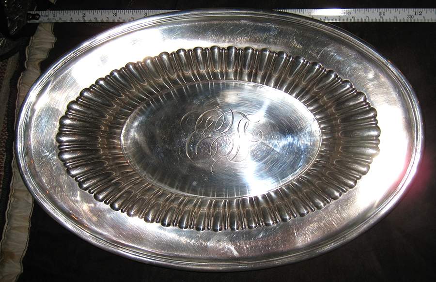 6104 (Sterling, Hollowware) Bread Tray by Whiting Manf Co-1