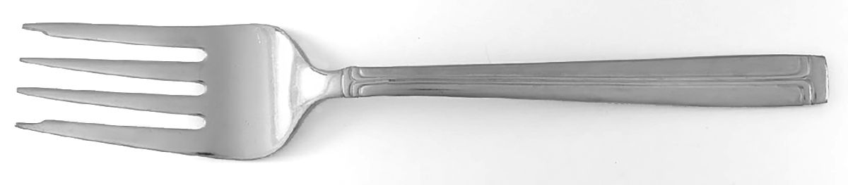 WAS244 (Stainless) Large Solid Cold Meat Serving Fork by Wallace Silver-1